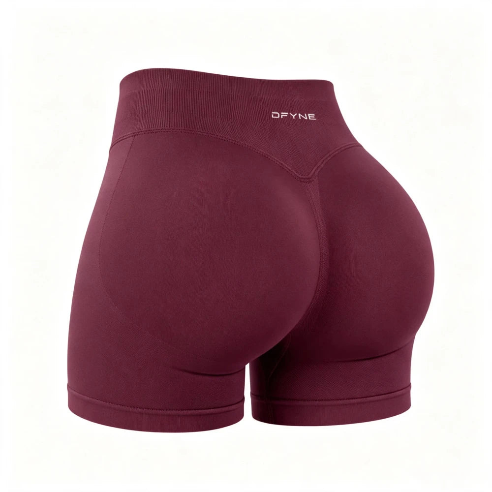 Seamless High Waist Gym Shorts